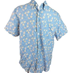 J. Crew Classic Fit Printed Linen Shirt